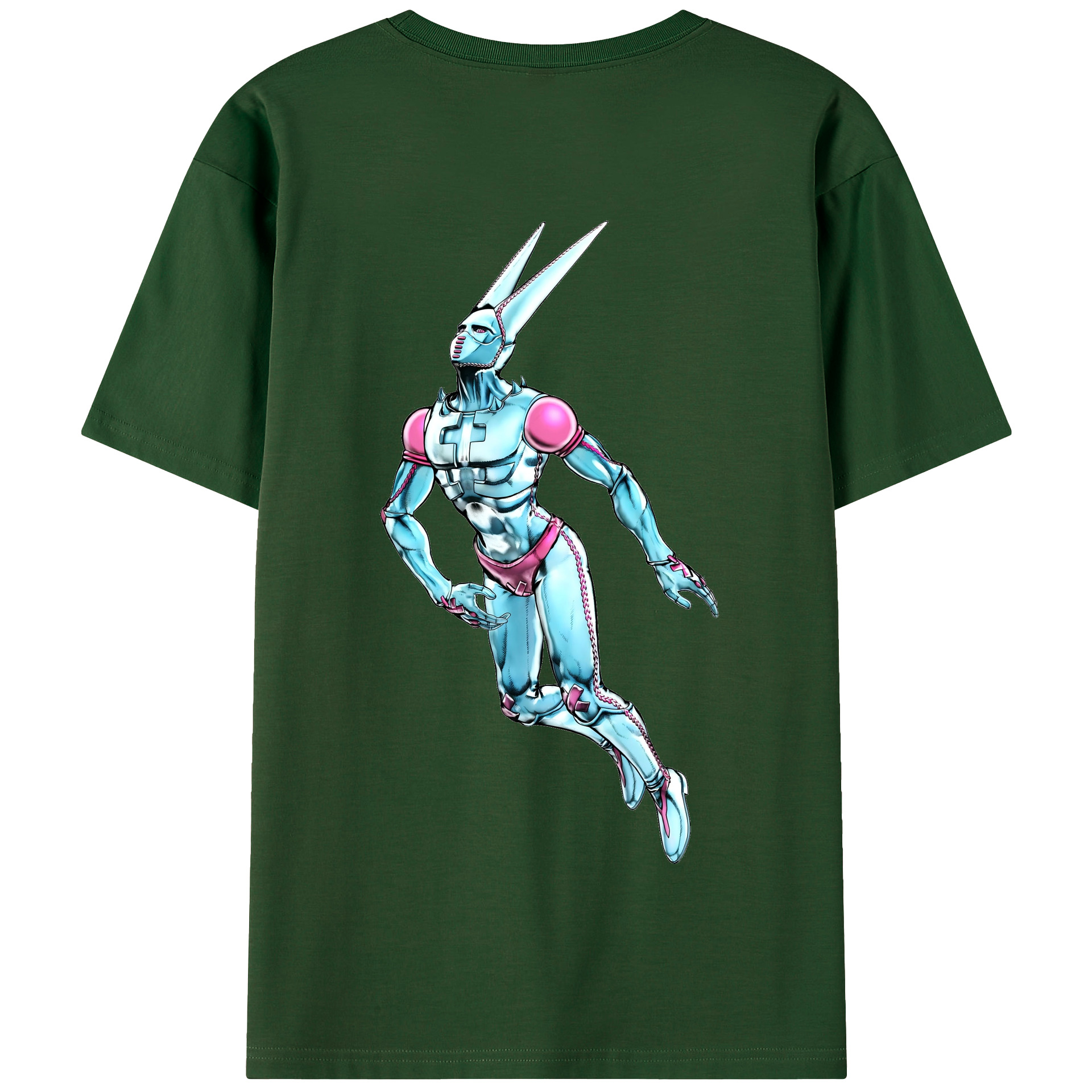 （画像用） ジョジョの奇妙な冒険 JoJo's Bizarre Adventure 綿100％半袖Tシャツ（背面プリント）